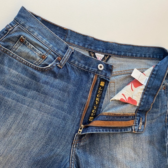 Lucky Brand Dungaress 181 Relaxed Straight Medium Wash Size 36x30 - Picture 7 of 15